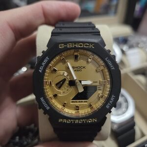 Casio G-Shock Black & Gold Watch